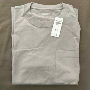 Abercrombie & Fitch Premium Polished Tee Men's M Grey